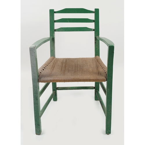 382 - PAINTED PINE SUGAN CHAIR