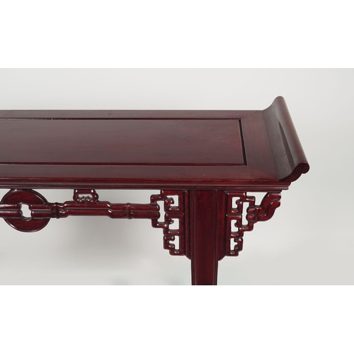 113 - CHINESE HARDWOOD ALTAR TABLE