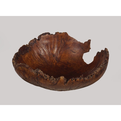 142 - LATE 19TH-CENTURY BURLWOOD FRUIT BOWL