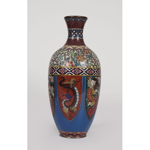 159 - JAPANESE CLOISONNE ENAMEL VASE