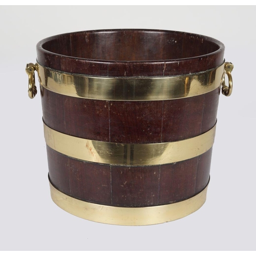 125 - IRISH MAHOGANY PEAT BUCKET