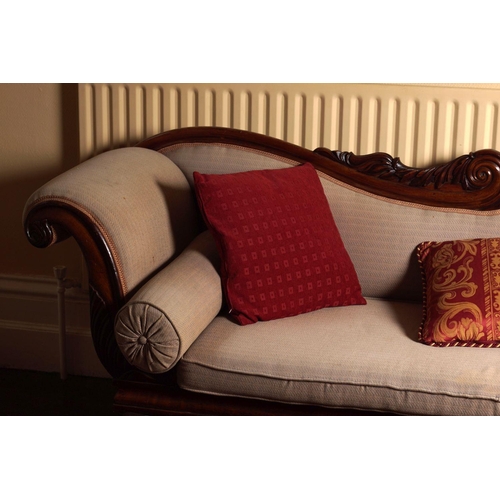 1 - WILLIAM IV MAHOGANY SETTEE