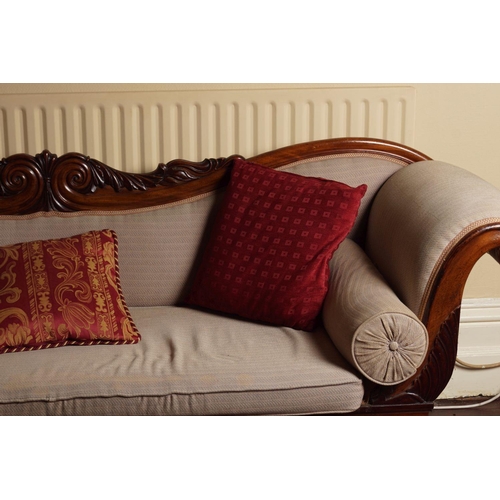 1 - WILLIAM IV MAHOGANY SETTEE