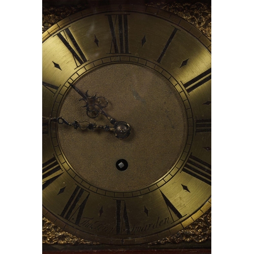 184 - EDWARDIAN MAHOGANY CASED GRANDAUGHTER CLOCK