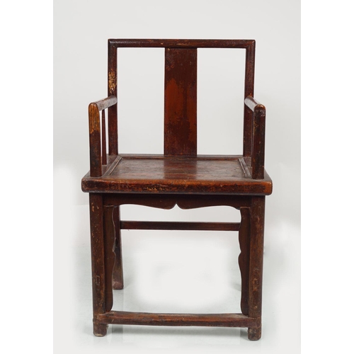 219 - CHINESE QING ELM CEREMONIAL CHAIR