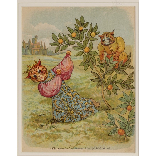 268 - PAIR OF LOUIS WAIN ETCHINGS