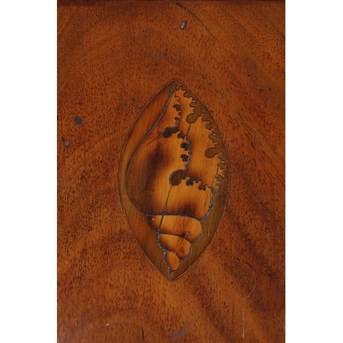 459 - GEORGE III MAHOGANY & INLAID KNIFE BOX