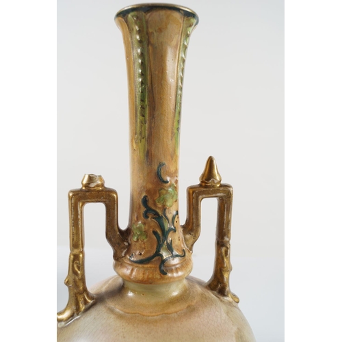 489 - PAIR 19TH-CENTURY DELPH VASES