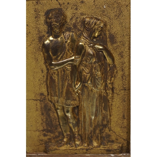 515 - 19TH-CENTURY GILT BRONZE PLAQUE