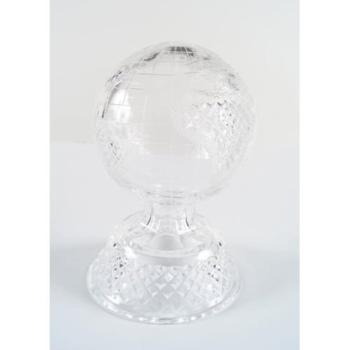 563 - WATERFORD CRYSTAL TERRESTRIAL GLOBE