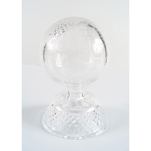 563 - WATERFORD CRYSTAL TERRESTRIAL GLOBE