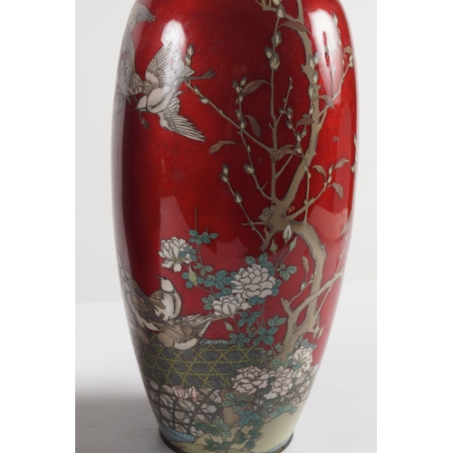 406 - PR OF LARGE 19TH-CENTURY JAPANESE ENAMELLED VASES