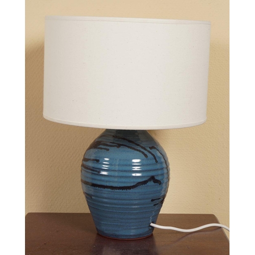 45 - MODERN GLAZED CERAMIC TABLE LAMP