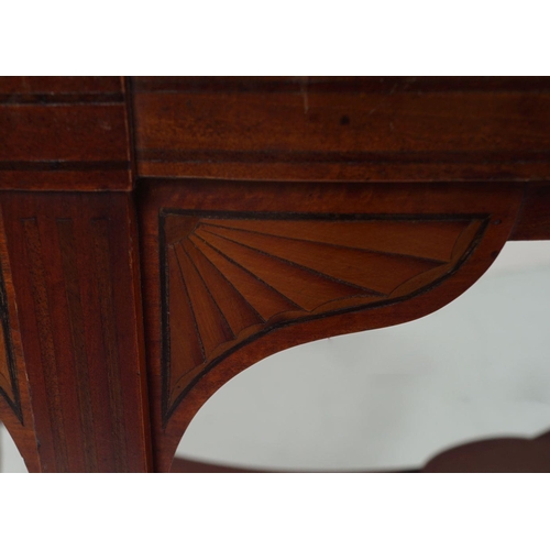 455 - EDWARDIAN SATINWOOD & MARQUETRY TEA TABLE