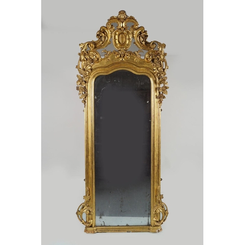 109 - LARGE 19TH-CENTURY FRENCH GILTWOOD PIER MIRROR