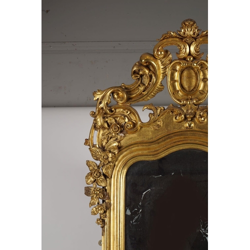 109 - LARGE 19TH-CENTURY FRENCH GILTWOOD PIER MIRROR