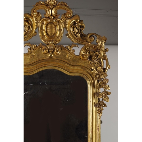 109 - LARGE 19TH-CENTURY FRENCH GILTWOOD PIER MIRROR