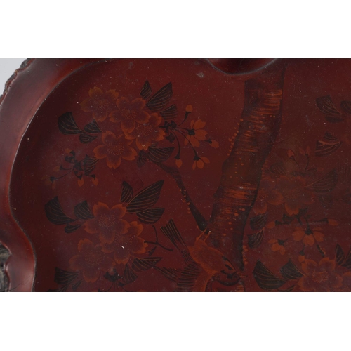 486 - 19TH-CENTURY BURMESE LACQUERED TRAY