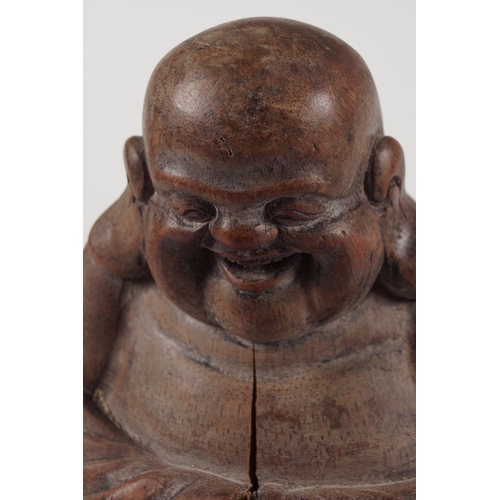 111 - CHINESE QING CARVED WOOD FIGURE