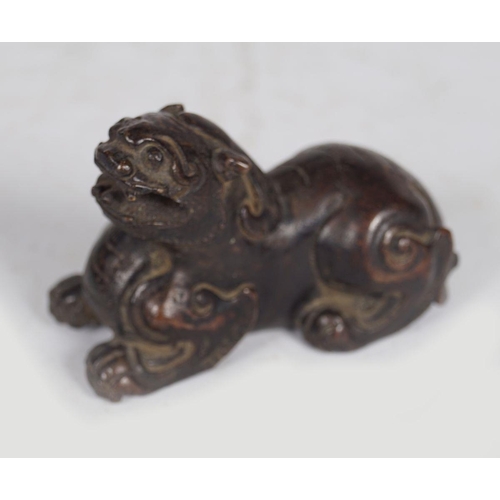 266 - CHINESE BRONZE SCHOLAR'S SCROLL WEIGHT