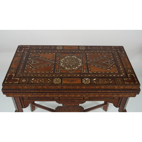 295 - EARLY 20TH-CENTURY DAMASCUS GAMES TABLE