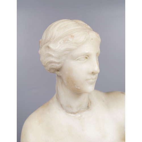 321 - 19TH-CENTURY FRENCH MARBLE FIGURE