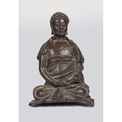 358 - CHINESE QING BRONZE BUDDHA