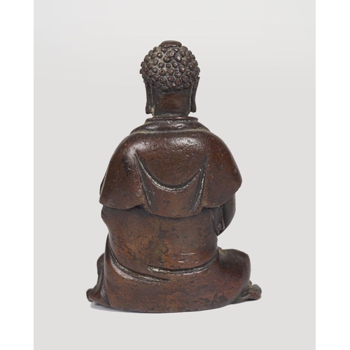 358 - CHINESE QING BRONZE BUDDHA