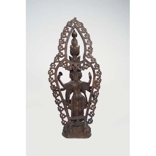 370 - TIBETO-CHINESE BRONZE BODHISATTVA