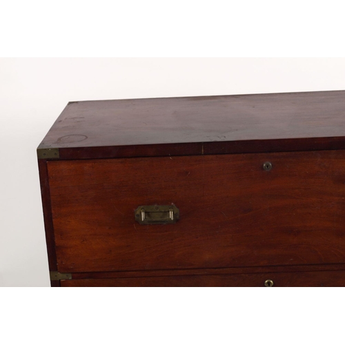 118 - 19TH-CENTURY SECRETAIRE CAMPAIGN CHEST