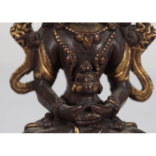 524 - TIBETO-CHINESE QING COPPER ALLOY FIGURE