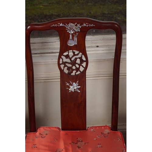 74 - PAIR CHINESE HARDWOOD CHAIRS