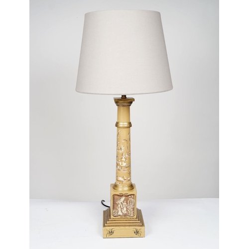 130 - PAIR OF TOLEWARE TABLE LAMPS