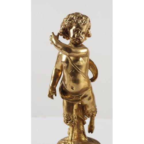 134 - PAIR 19TH-CENTURY ORMOLU SCULPTURES