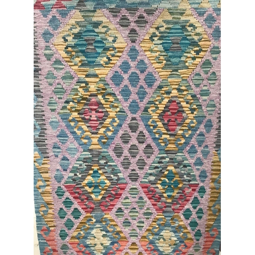 138 - CAUCASIAN FINELY WOVEN FLAT WEAVE CARPET