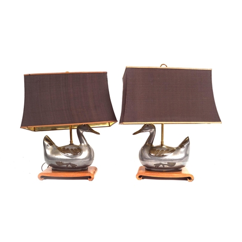 196 - PAIR MANDARIN THEMED TABLE LAMPS