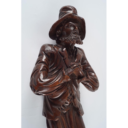 200 - 17/18TH-CENTURY CARVED WOOD SCULPTURE