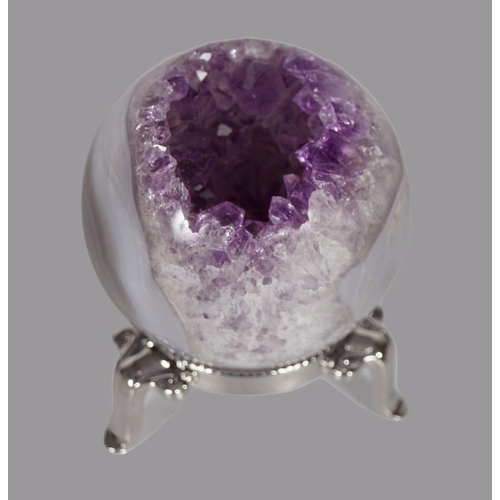 2036 - AMETHYST GEODE SPHERE