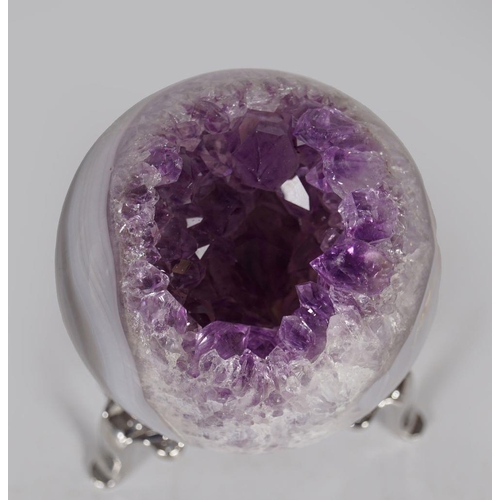 2036 - AMETHYST GEODE SPHERE