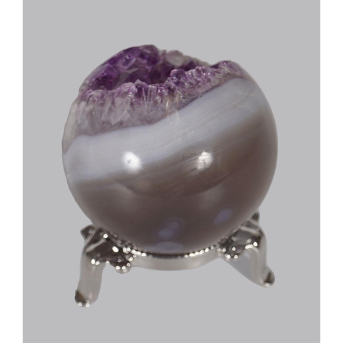 2036 - AMETHYST GEODE SPHERE