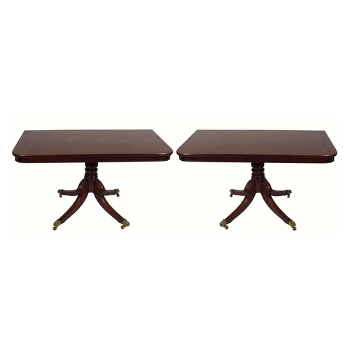 211 - PAIR REGENCY MAHOGANY SIDE TABLES