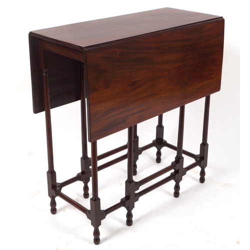 248 - GEORGE III MAHOGANY SPIDER LEG TABLE