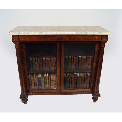 287 - 19TH-CENTURY ROSEWOOD BOOKCASE