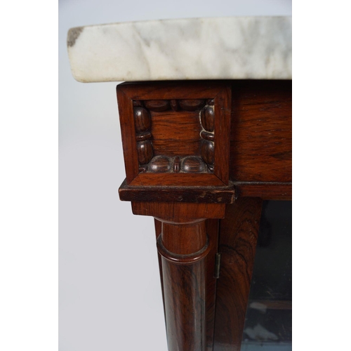 287 - 19TH-CENTURY ROSEWOOD BOOKCASE