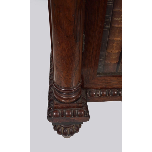 287 - 19TH-CENTURY ROSEWOOD BOOKCASE