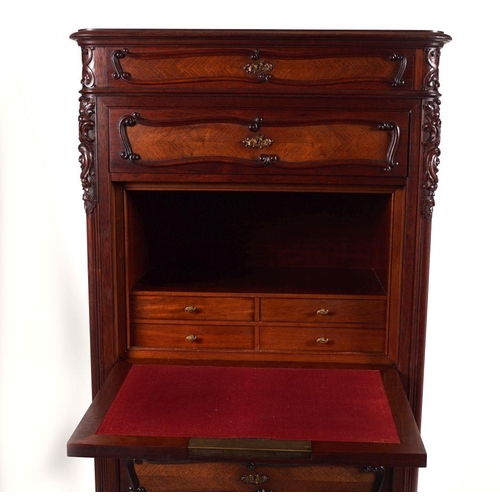 173 - 19TH-CENTURY ROSEWOD TALLBOY