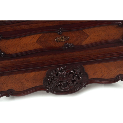 173 - 19TH-CENTURY ROSEWOD TALLBOY