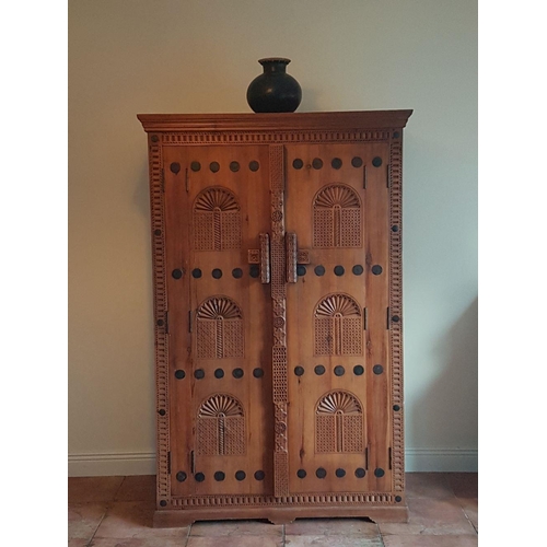 351 - 20TH-CENTURY CARVED BLANKET CABINET