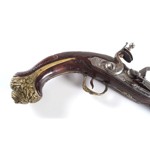 52 - PAIR 18TH-CENTURY OTTOMAN FLINTLOCK PISTOLS