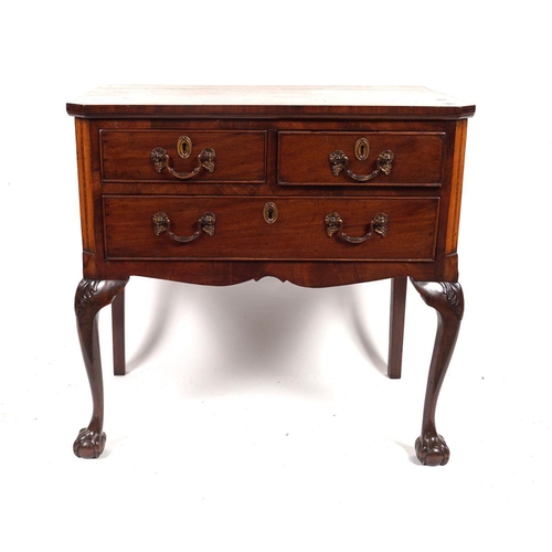 581 - GEORGE III MAHOGANY CHEST